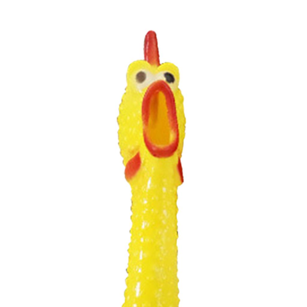 Screaming Chicken Toy Relieve Stress Anxiety Funny Squeak Sound Chicken Toy for Dogs Adults L L