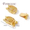 18K Gold Plated Bead Safety Clasp For Bracelets,Locks For Jewelry Making Accessories,Connectors Clasps Fittings