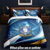 Sheffield Wednesday Football Design Bed Bedding Set 1 Duvet Cover + 2 Pillowcases Soft Breathable Household Bed Linens