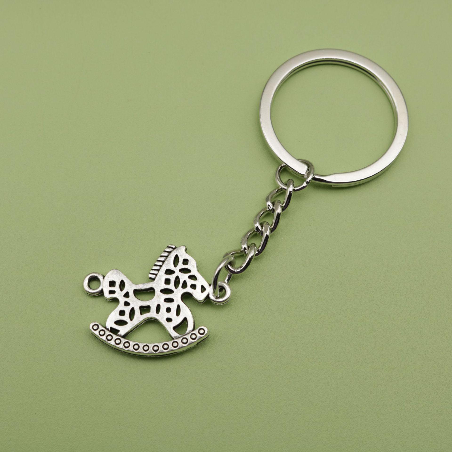 Hot Selling Rocking Horse Keychain Pendant Jewelry