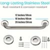 Shower Grab Bar Stainless Steel Safety Grab Bar Handle Bathroom Balance Bar Safety Hand Rail Support For Bathtub Toilet Bathroom