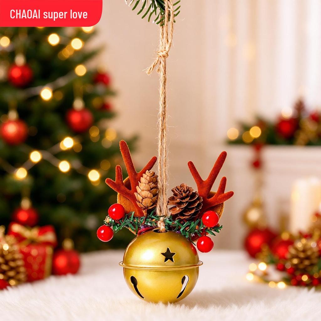 2026 Christmas Bell Wreath Ornaments - Festive Tree Decorations & Hanging Accessories