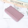 Travel RFID Blocking Leather Long Wallet,Large Capacity Zipper Purse with Boarding Pass Pocket,Multi-Card Organizer for Business