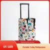 Folding Portable Shopping Trolley for Groceries and Luggage