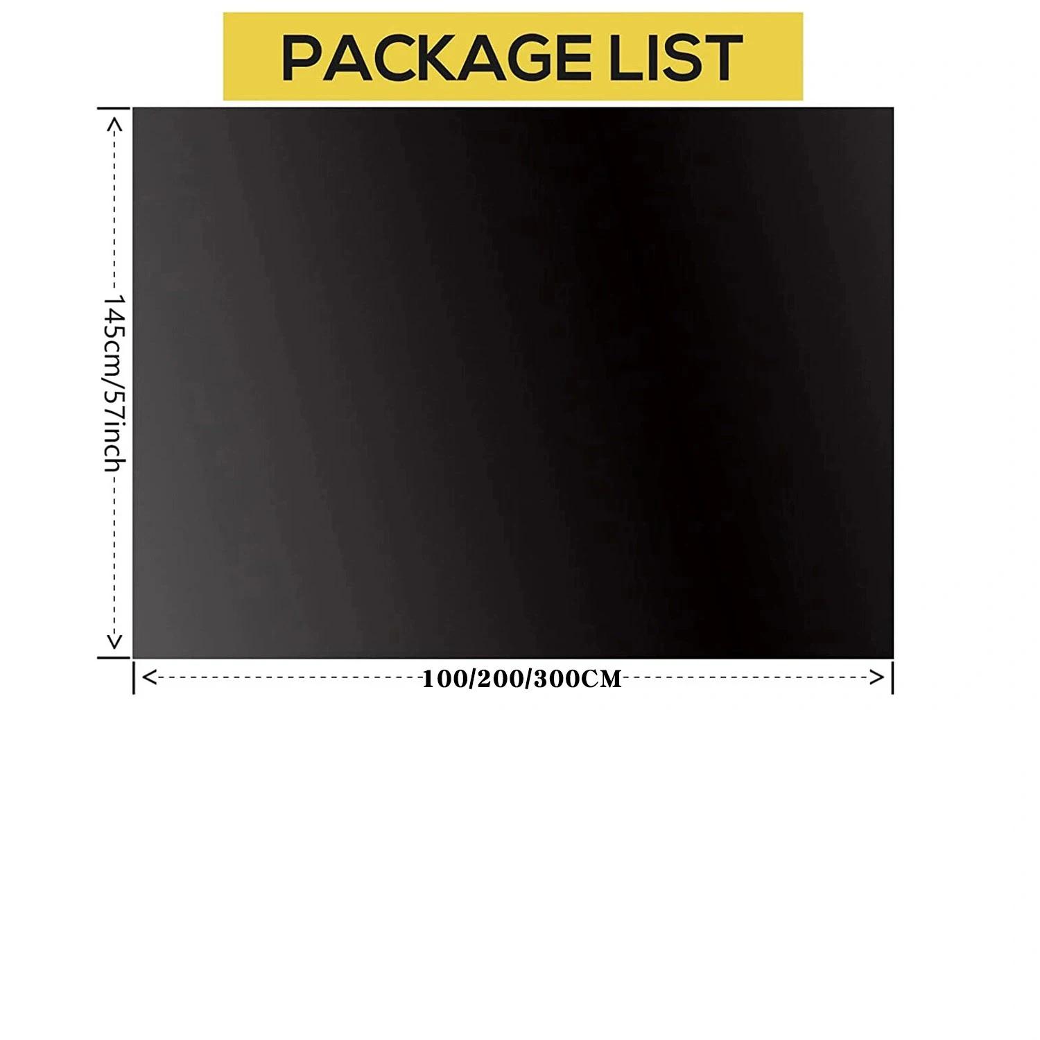 

100 Blackout Darkest House Blackout Glass Privacy Film Tint Anti Look Cover Glass Window Cloth Car Decals Lamp Block Sticke 100cm x 145cm