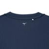 NaviDry Long Sleeve with and Dress Size L T-Shirt U-Neck, Moisture-Wicking Quick-Drying Innerwear, Men's Navy/White, (32MAC197)