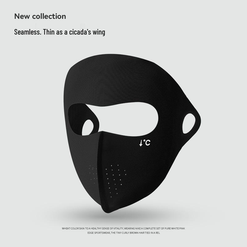 

Ледяной шелк фейскини: Дышащая маска от солнца для бега, велоспорта, рыбалки и летних видов спорта для мужчин и женщин One Size