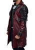 Men's Halloween Medieval Costume, Punk Gothic Leather Jacket Men's WP