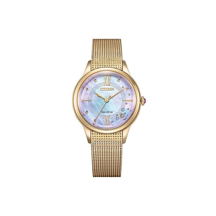 

Citizen Waterproof Elegant Yuzuru Hanyu Signature Model Solar Quartz Movement Stainless Steel Watch 33mm Women watches Mother-Of-Pearl EM0817-85Y EM0817-85Y