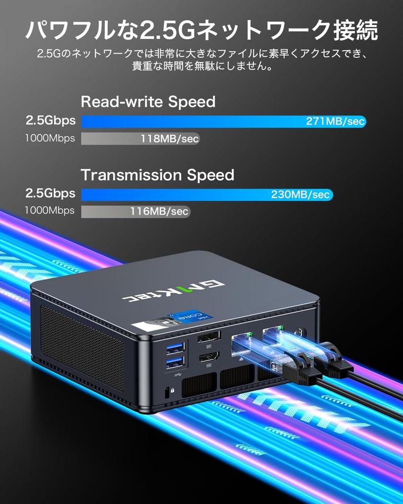 GMKtec Nucbox K7 PLUS Mini 13th Gen Intel Core I7 32GB DDR5 1TB 10 Up To Windows 11 NVMe WIFI BT and Two LAN Ports PC, 13620H, + SSD, Cores/16