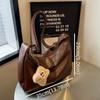 Large Capacity Leather Crossbody Bag New Design Women Tote Handbag Vintage Shoulder Bag  Lady