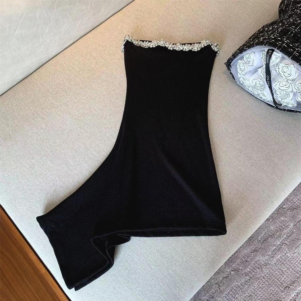 Big Sister Top-Tier Sequined Strapless Little Black Dress