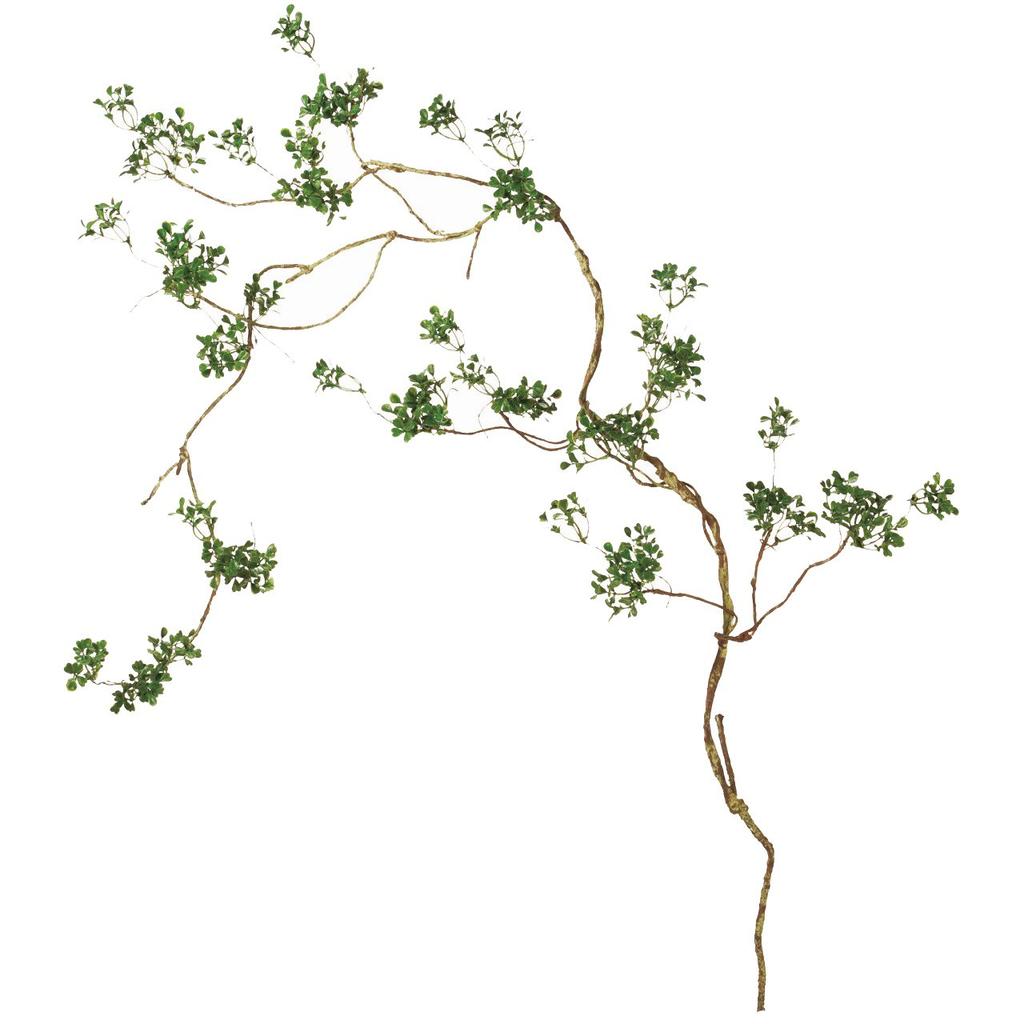 Tokyodo Artificial MAGIQ Heart Leaf Twig Garland, Green, L 154cm, FG002609-zzz