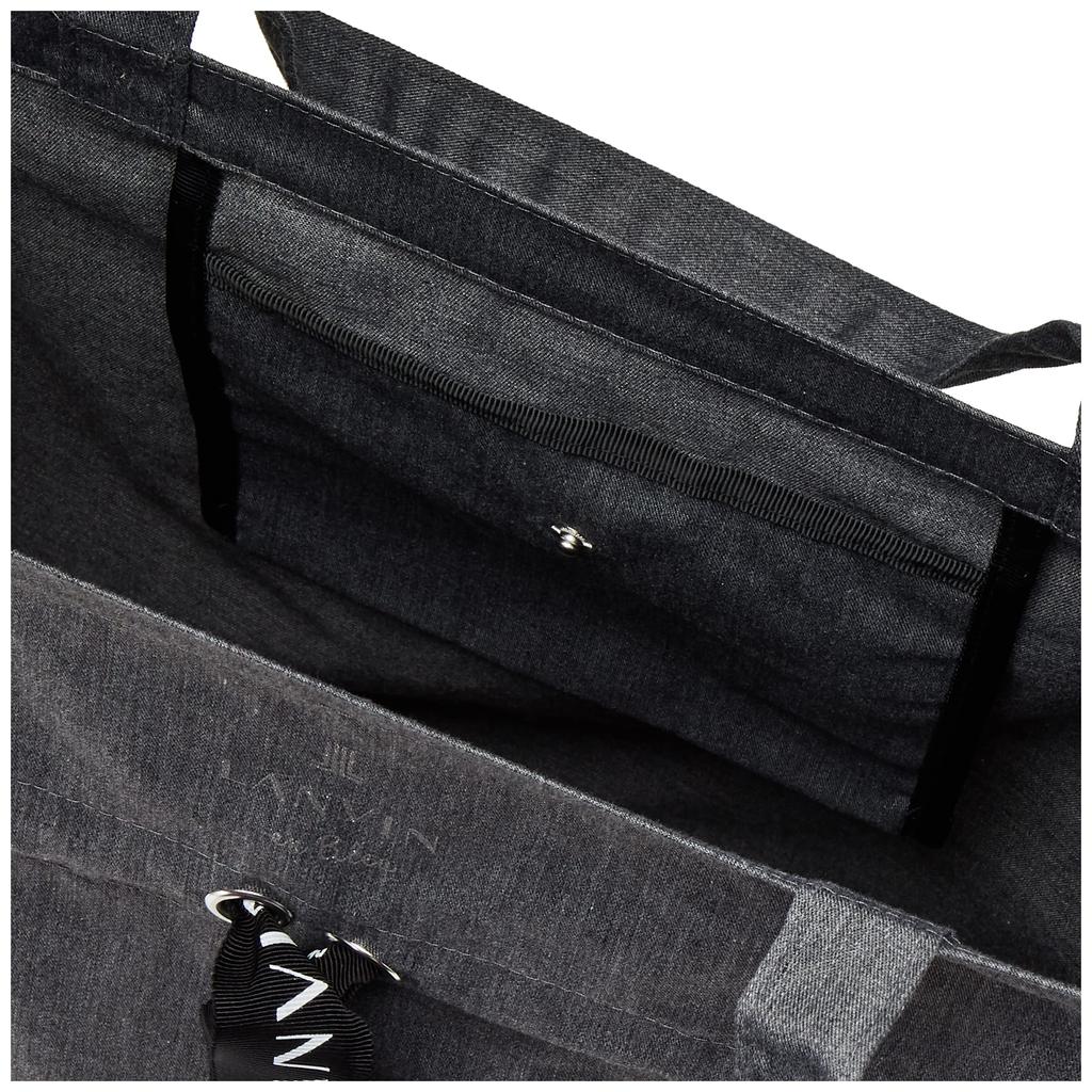 LANVIN en Bleu Sally Eco Bag, Large Capacity, Foldable, Compact, Stylish, Gray, 483300