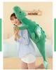 Cute Plush Dragon Hug Pillow - Large Cartoon Dinosaur for Sleeping & Decor