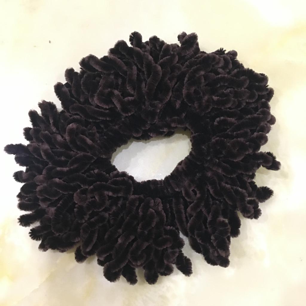 Plüsch Wollene Einfarbige Florale Stirnband Schal Accessoire H144