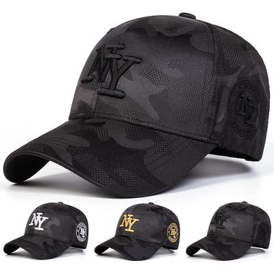 Heren Letter Geborduurde Camouflage Baseballpet Outdoor Verstelbare Zonnebrand Vrije Tijd Hoed Lente Herfst Reizen Toerisme Strand Vakantie