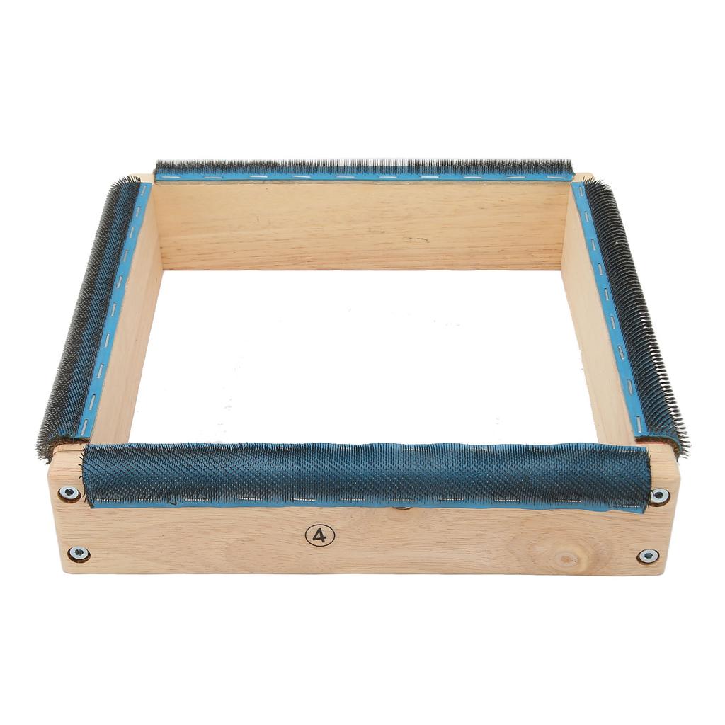 Rám na vyšívací pruhy 9,8 palce, 4 strany Pevný rám z masivního dřeva pro snadnou montáž koberečku se šrouby