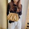 Dames Party Crossbody Tas PU-leer Enkele schouder Cloud Bag Knoedeltas Messenger Bag Zacht Eenvoudige mode