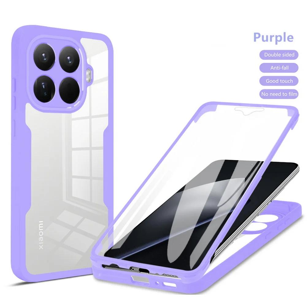 360 Fully Coverage Body Screen Clear Protector Phone Case For Xiaomi 15 14 13 12 11 Ultra T/Pro Shockproof Silicone Bumper Cover