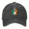 St Pat Rex Day Dinosaur Irish Flag Baseball Cap Funny Adult Casual Adjustable Washed Cotton Hat