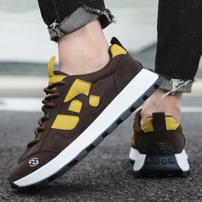 Herrenschuhe 2024 Neue Atmungsaktive Mesh Sportschuhe Mann Herbst Bequem Weiche Sohle Rutschfest Herren Mode Luxus Freizeit Sneaker