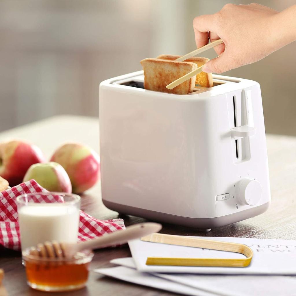 24 Stück Mini Bambuszangen Lange Toastzangen Einwegzangen Bambus Kochutensilien zum Kochen Toast Brot Gurken Teezubehör (4.7/ 6.3Zoll)