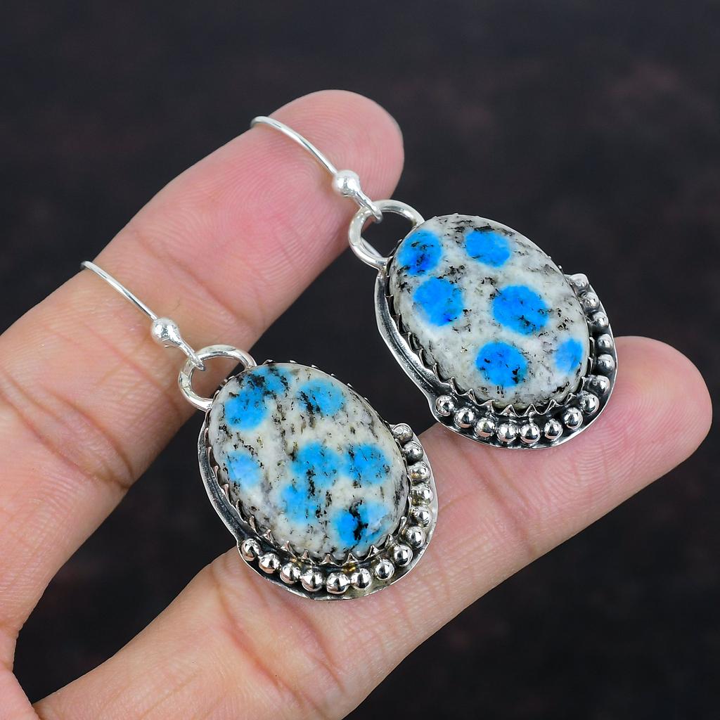 K2 Jasper Earrings Handmade Gemstone Earring 925 Sterling Silver Earring Amazing Jewelry Healing Stone Earring Gifts For Wife Silver Jewelry