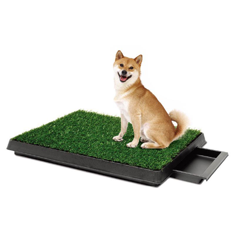 Pet Dog Toilet with Washable Artificial Grass Lawn