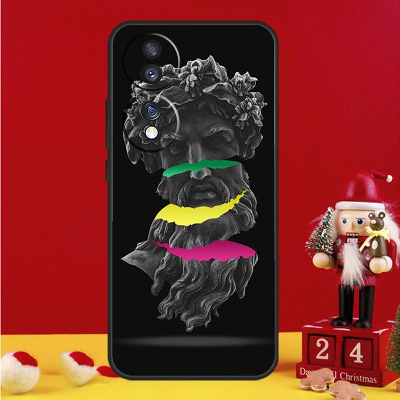Greek God Statue Face Case For Honor Magic 8 5 6 7 Pro Honor Win RT 50 70 90 200 400 Lite X8c X9b X9c X9a X9d Cover