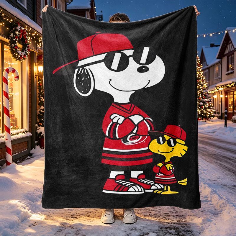 Snoopy Pattern Blanket for Home Decoration, Bed, Sofa, Car Travel, Camping, Suitable for All Seasons, Birthday Christmas Gift