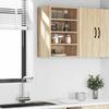 Riga Wall Mounted Cabinet In Sonoma Oak Finish 40 X 29.5 X 60 Cm Particleboard