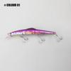Wide Tongue Depressor Simulated Fish Body 3D Bionic Fish Eyes Hard Bait  Freshwater Fishing