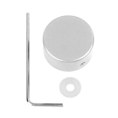 כיסוי פדל Footswitch מאלומיניום להגנה על פדל גיטרה חשמלית, כיסוי רגל לפדל, כסף