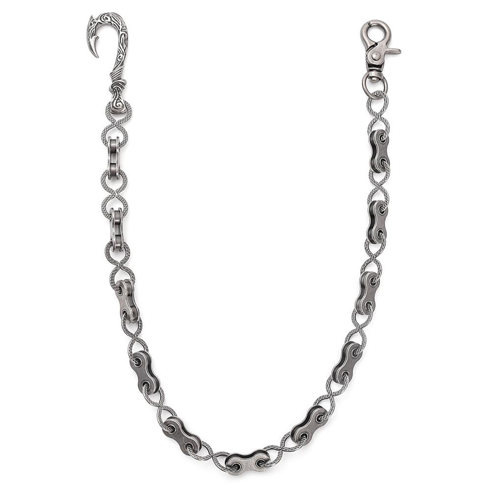 Punk Rock Copper Alloy Antique Silver Plated Geometric Body Chain for Unisex Anniversary Fashion Street Dance Performance