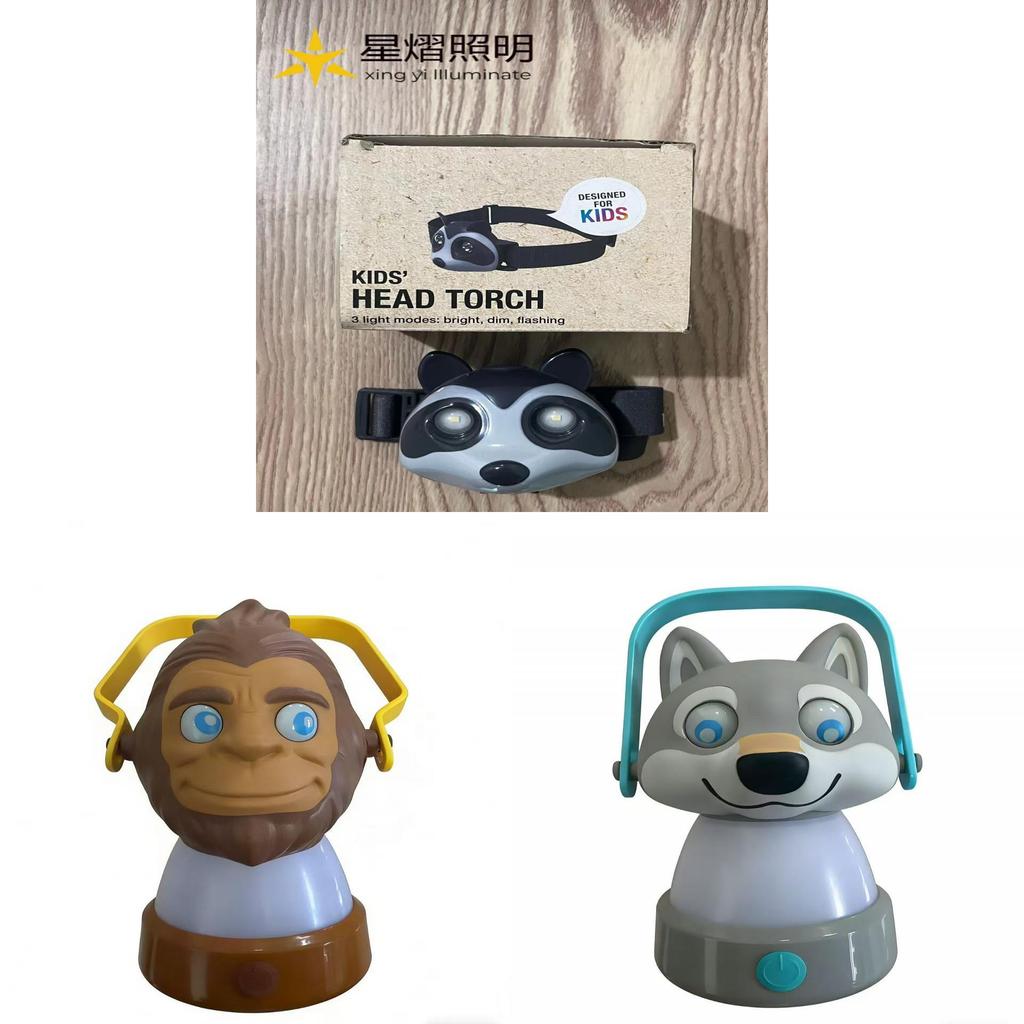 Raccoon Fox Animal Themed Camping Lantern With Led Light For Outdoor Adventure