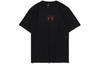 Men's T-Shirts Men's Black Crew Neck Moderate Straight Fit