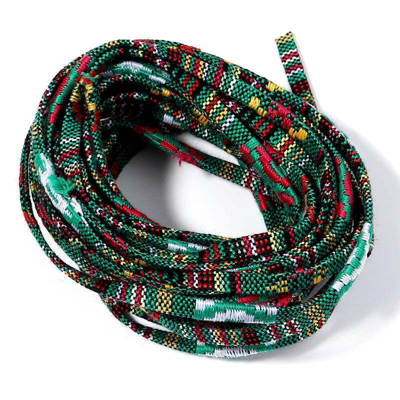 5 Yards Cotton Rope 5mm Fabric Ethnic Decorative Flat Twisted Cords For Handmade Bracelets Materials Jewelry Making Wholesale