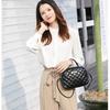 IELGY Women's Diamond Grid Shoulder Bag with Personalized Black European and American Style Crossbody Bag