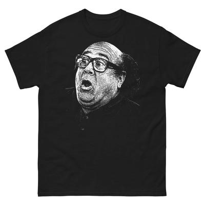 Danny Devito White Ink Portrait Graphic T Shirt Unisex Classic Tee