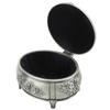 Jewelry Box Retro   Metal Oval Shaped Jewelry Storage Box   for   Necklace Ear S