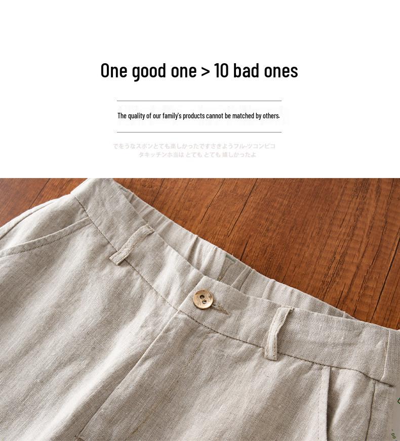 Women's High-Waisted Wide-Leg Linen Pants - 2025 Autumn Fashion Casual Loose Fit