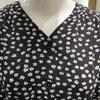 V-Neck Flower Print Long Dress VB7OP60