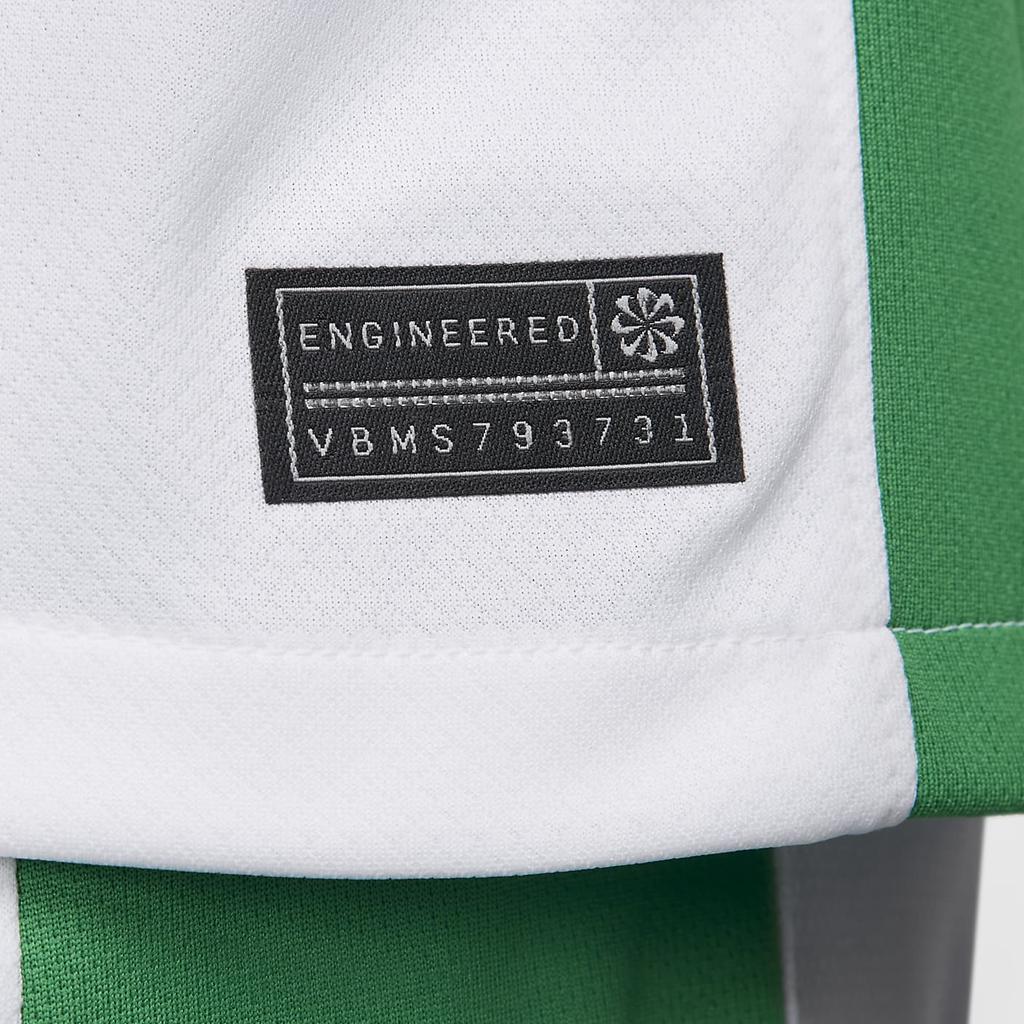 Nike Dri-Fit Nigeria Letter Print Pullover Casual Sport Short Sleeve Soccer Jersey Men Tops White FQ8837-100