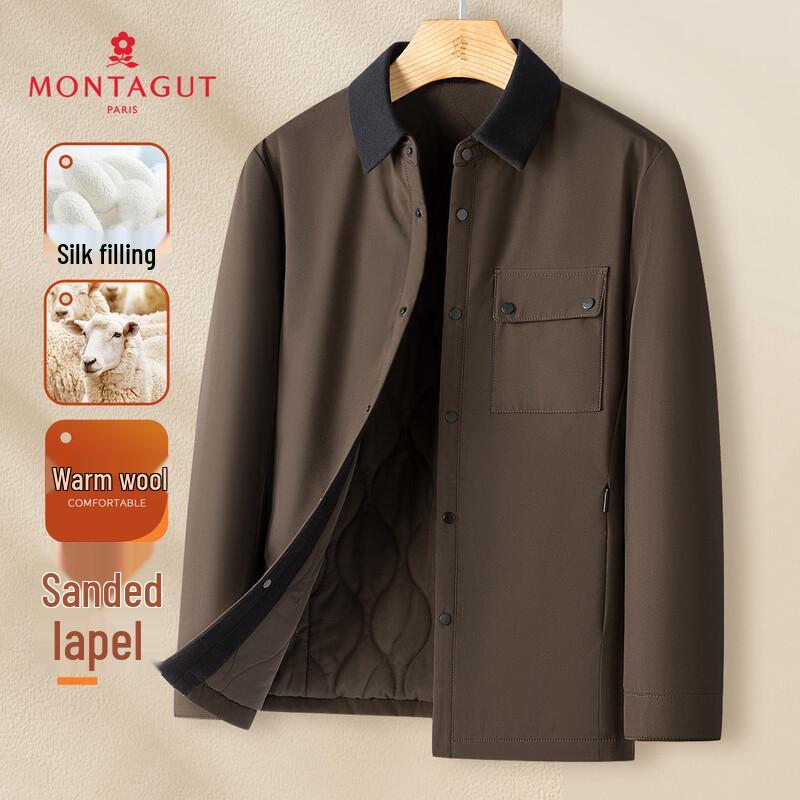 

MONTAGUT Men s Lamb Wool & Silk Blend Winter Jacket L (175/92A)