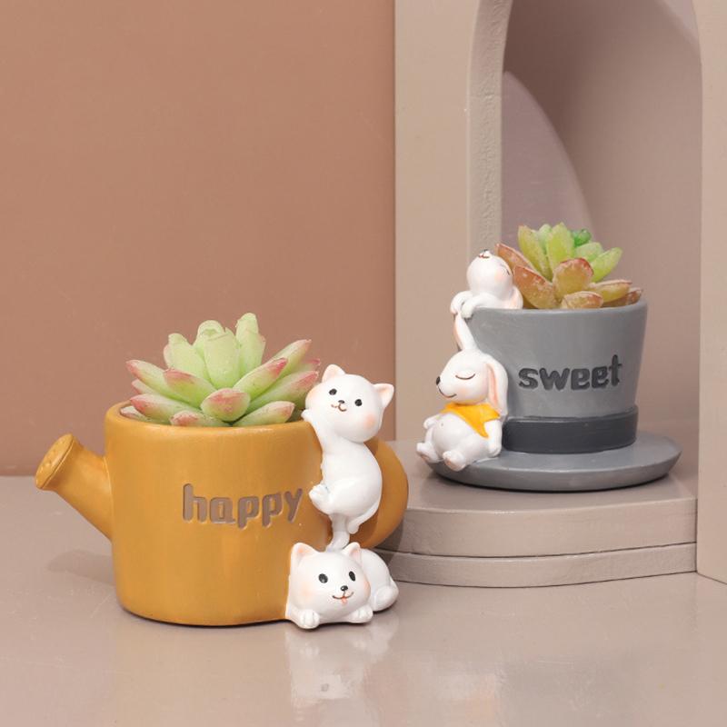 Set 8 Vasetti In Ceramica Per Piante Grasse E Bonsai | Mini Vasi Da Fiori Con Foro Di Drenaggio, Colori Misti