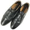 Made In Spain Vintage Mezlan Cap Toe Business Shoes Black Size 9.5M 27.027.5(USED)