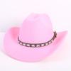 Beliebte europäische und amerikanische Mode OL-Stil einfarbiger Cowboyhut Herren und Damen High-End Zylinder Jazzhut Filzhut