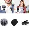 9PCS Prevent Popping Sound Microphone Protective Cover Accessories Lavalier Microphone Furry Foam Windscreen Cover MKFPJ02