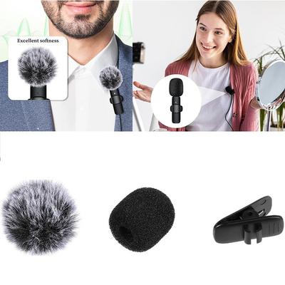 9PCS Prevent Popping Sound Microphone Protective Cover Accessories Lavalier Microphone Furry Foam Windscreen Cover MKFPJ02